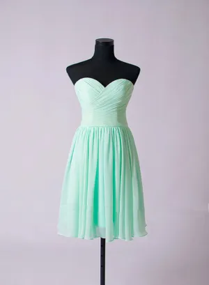 Beautiful Simple Mint Green Sweetheart Wedding Party Dress, Beautiful Bridesmaid Dresses, Cute Formal Dress