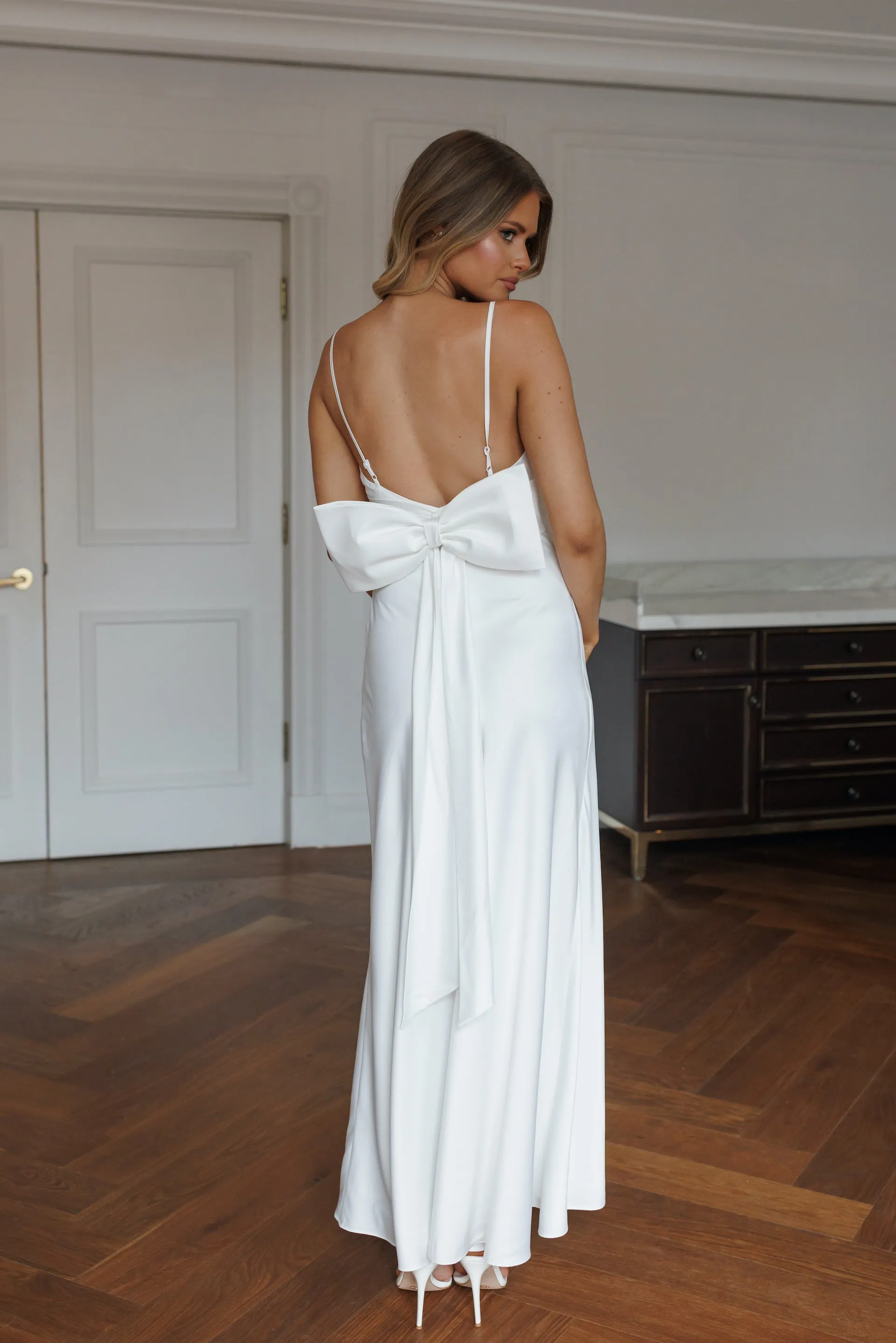 Bijou Bow Maxi Bridal Slip