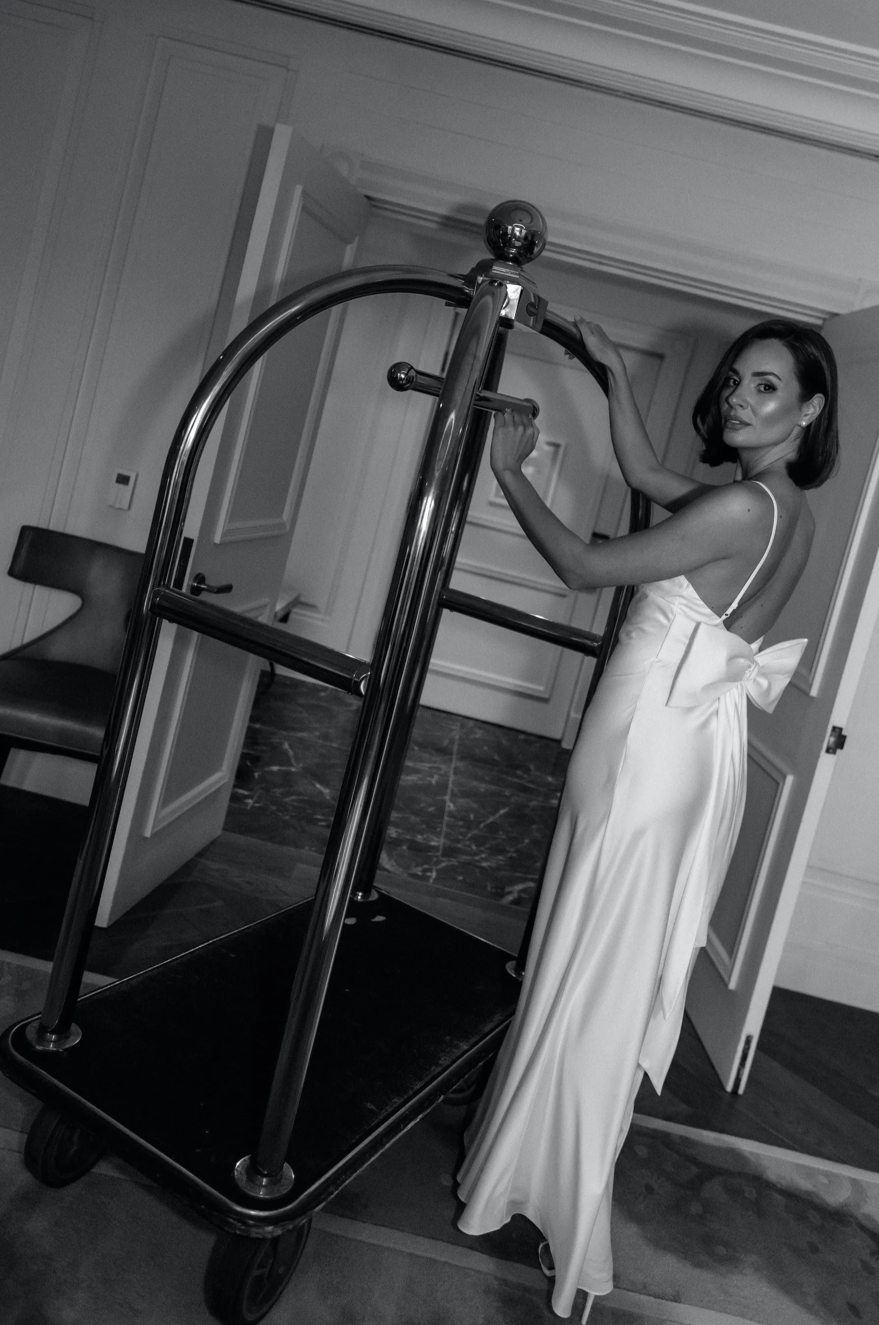 Bijou Bow Maxi Bridal Slip