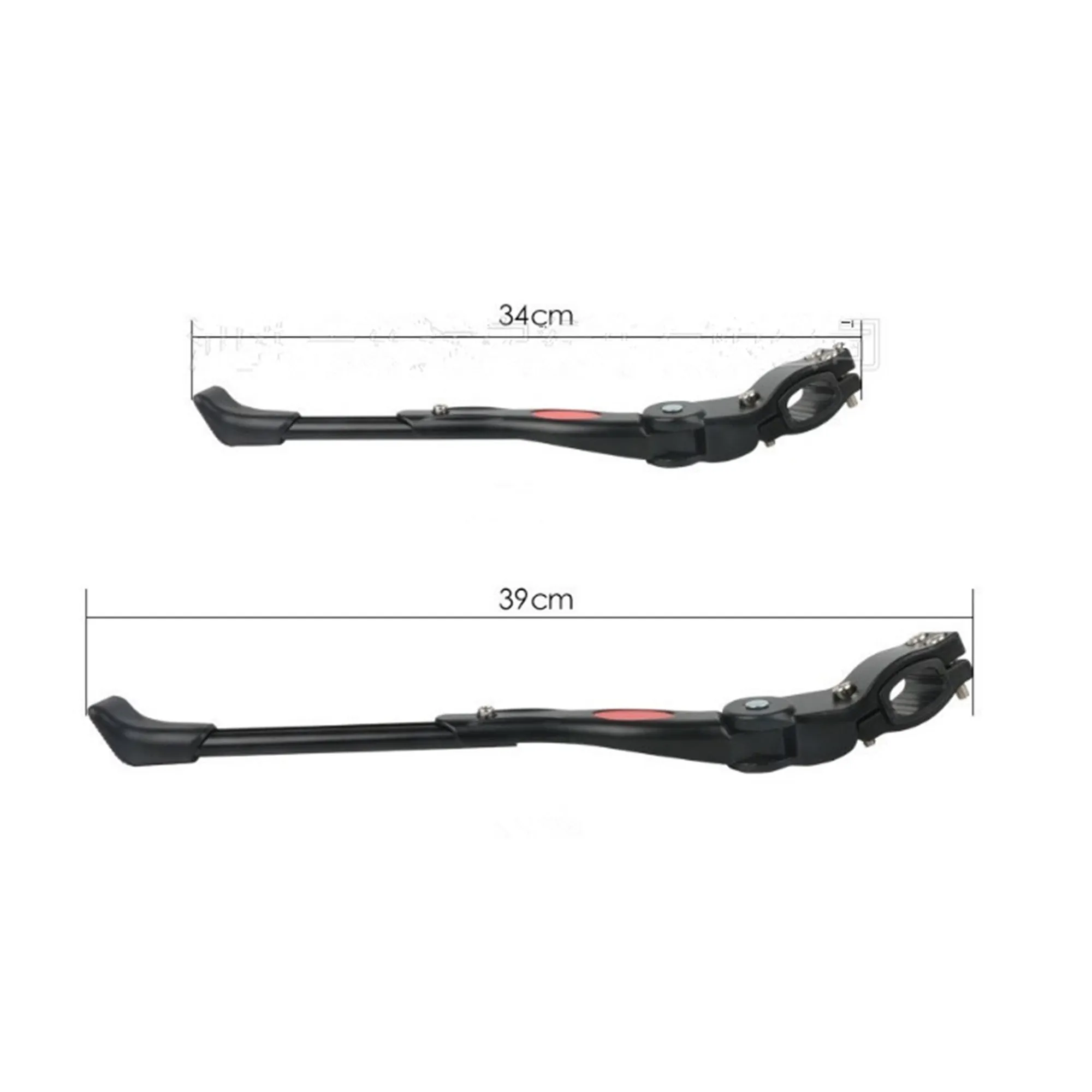 Bike Kickstand Bicycle Kickstand - Alloy, adjustable length, Black