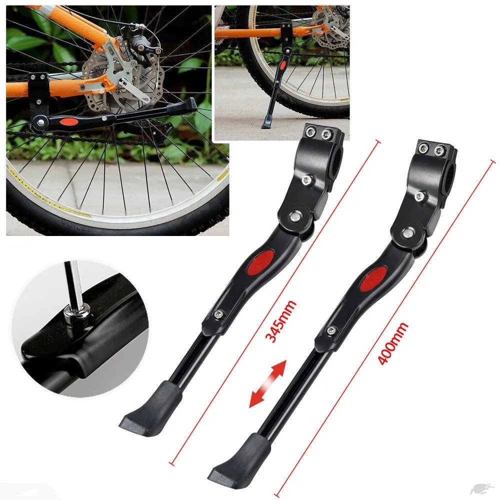 Bike Kickstand Bicycle Kickstand - Alloy, adjustable length, Black