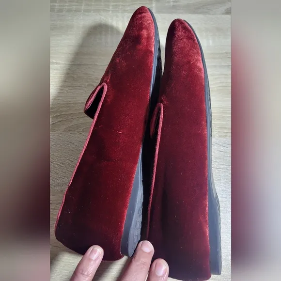 Birdies Red Velvet Slippers Luxurious Comfort