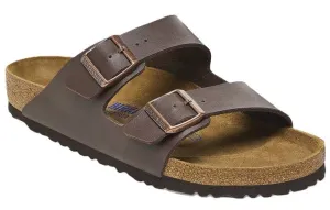 Birkenstock Arizona Sandals - Dark Brown Birko-Flor | Soft Footbed