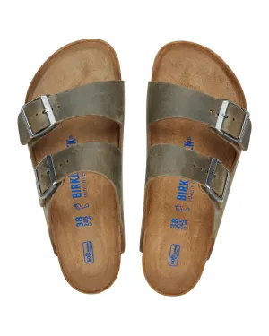 Birkenstock Arizona SFB  Oiled Leather Slides