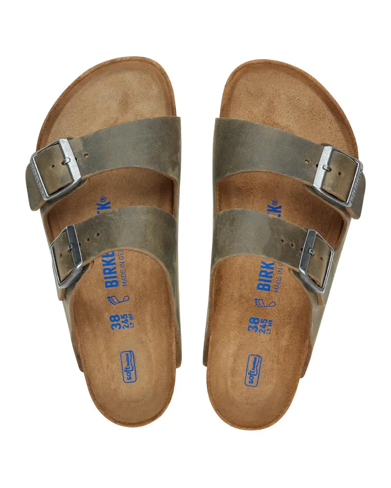 Birkenstock Arizona SFB  Oiled Leather Slides