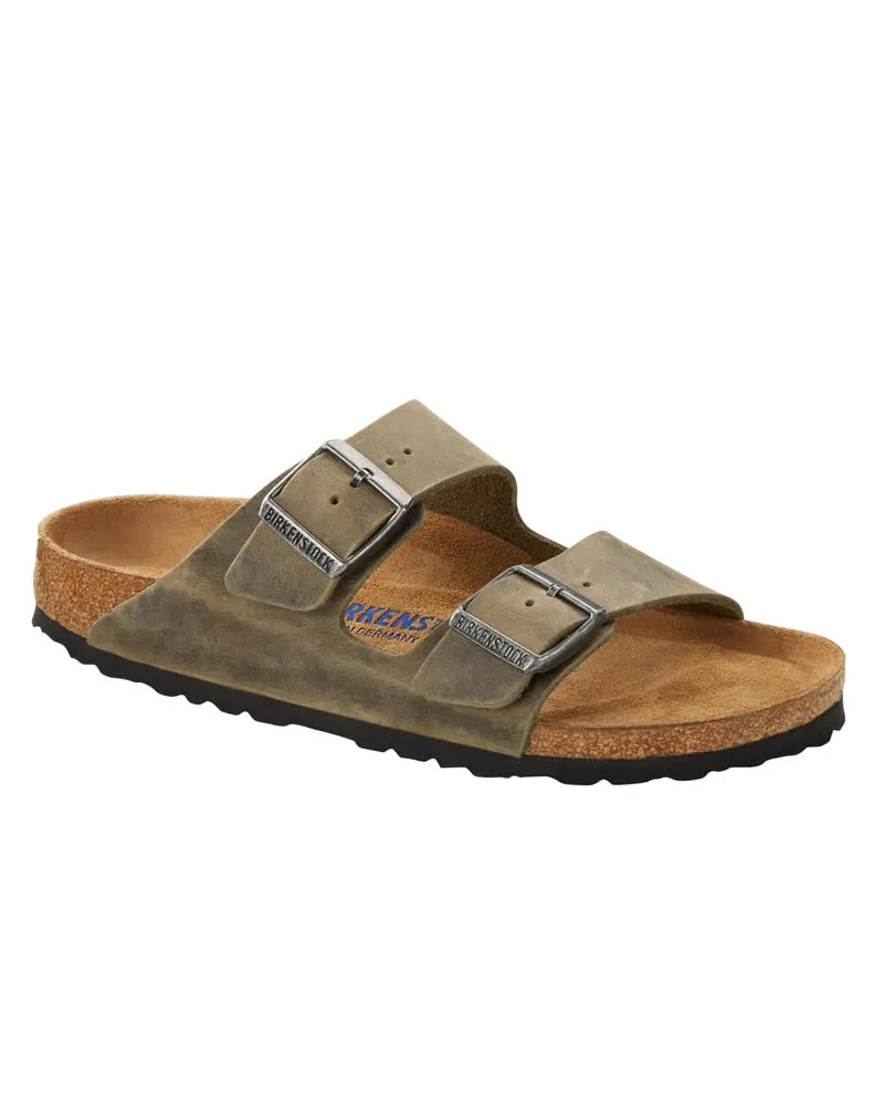 Birkenstock Arizona SFB  Oiled Leather Slides