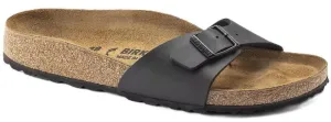 Birkenstock Madrid Sandals - Black Birko-Flor | Comfortable Cork Footbed