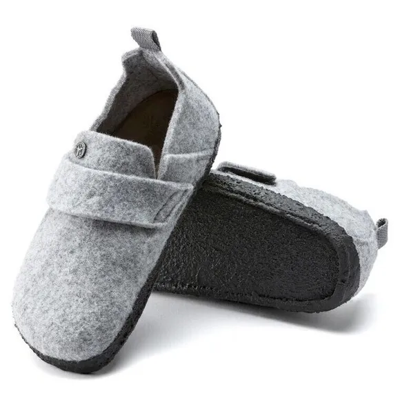 Birkenstock Shoes Youth L 2 Zermatt HL Unisex N Fit Lt Gray Wool/Felt Slippers