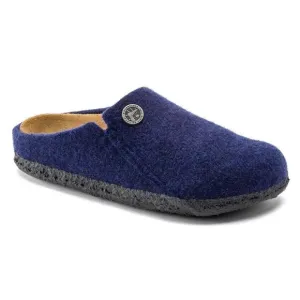 Birkenstock Zermatt Kids Wool Felt Dunkelblau Slippers US K8 EU26 Narrow 1016528