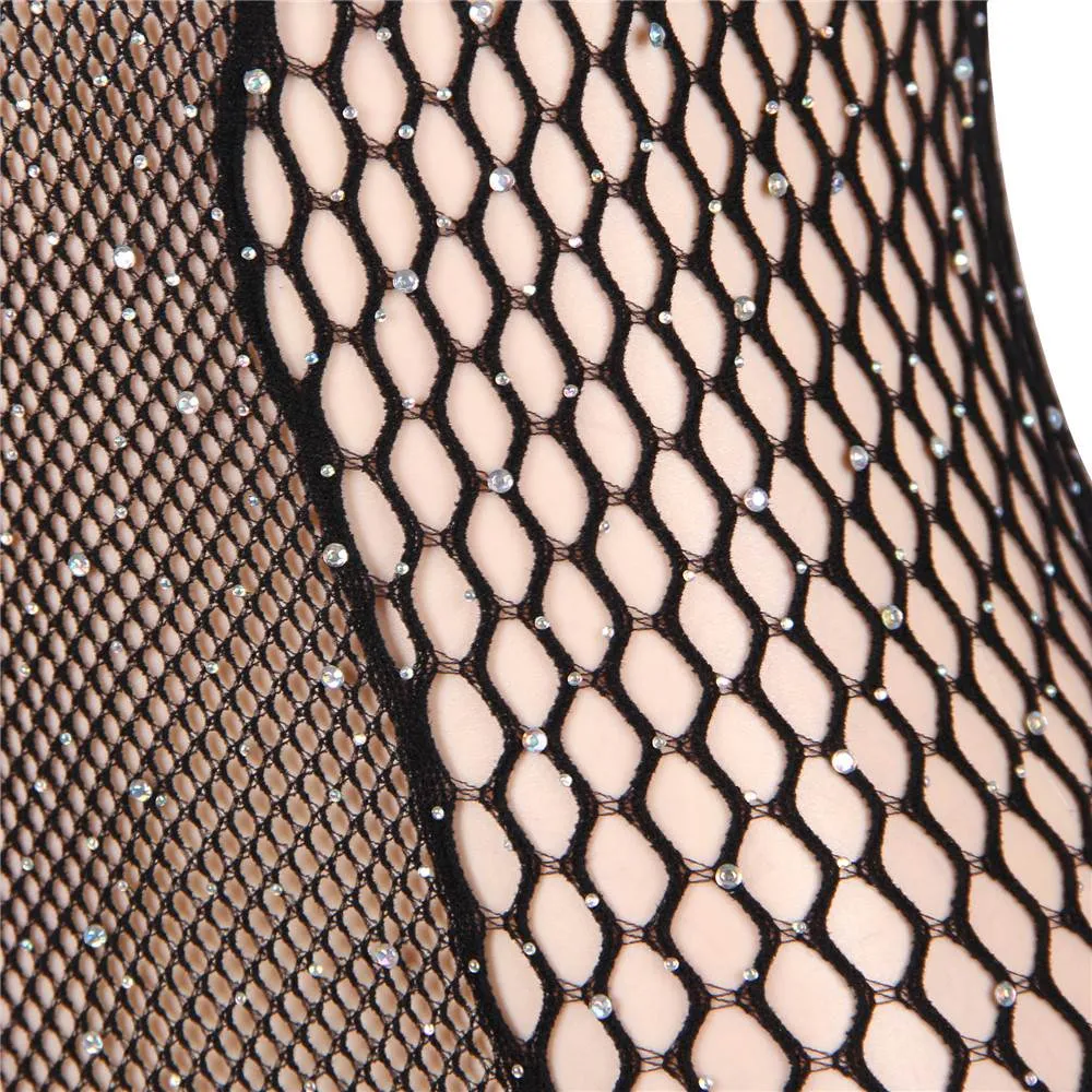 Black Fishnet Diamonds One-shoulder Bodystocking Egypt