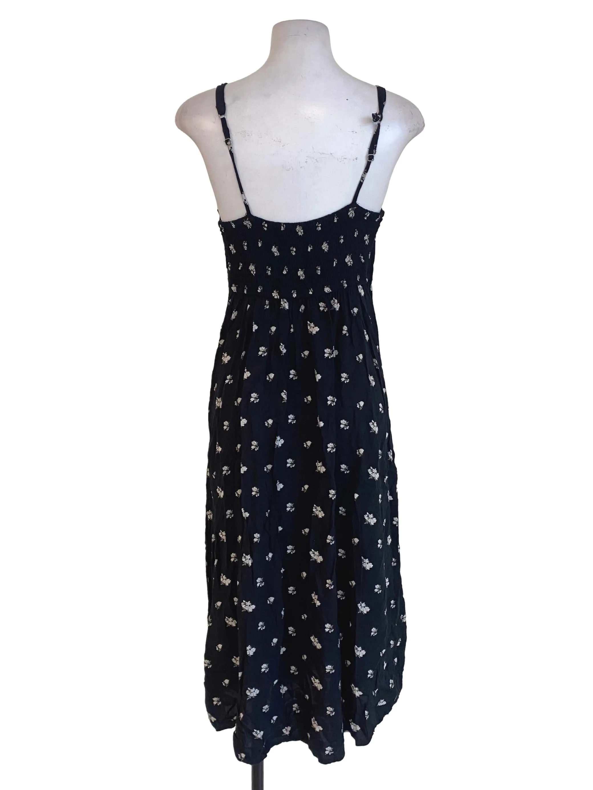 Black Floral Slip Dress