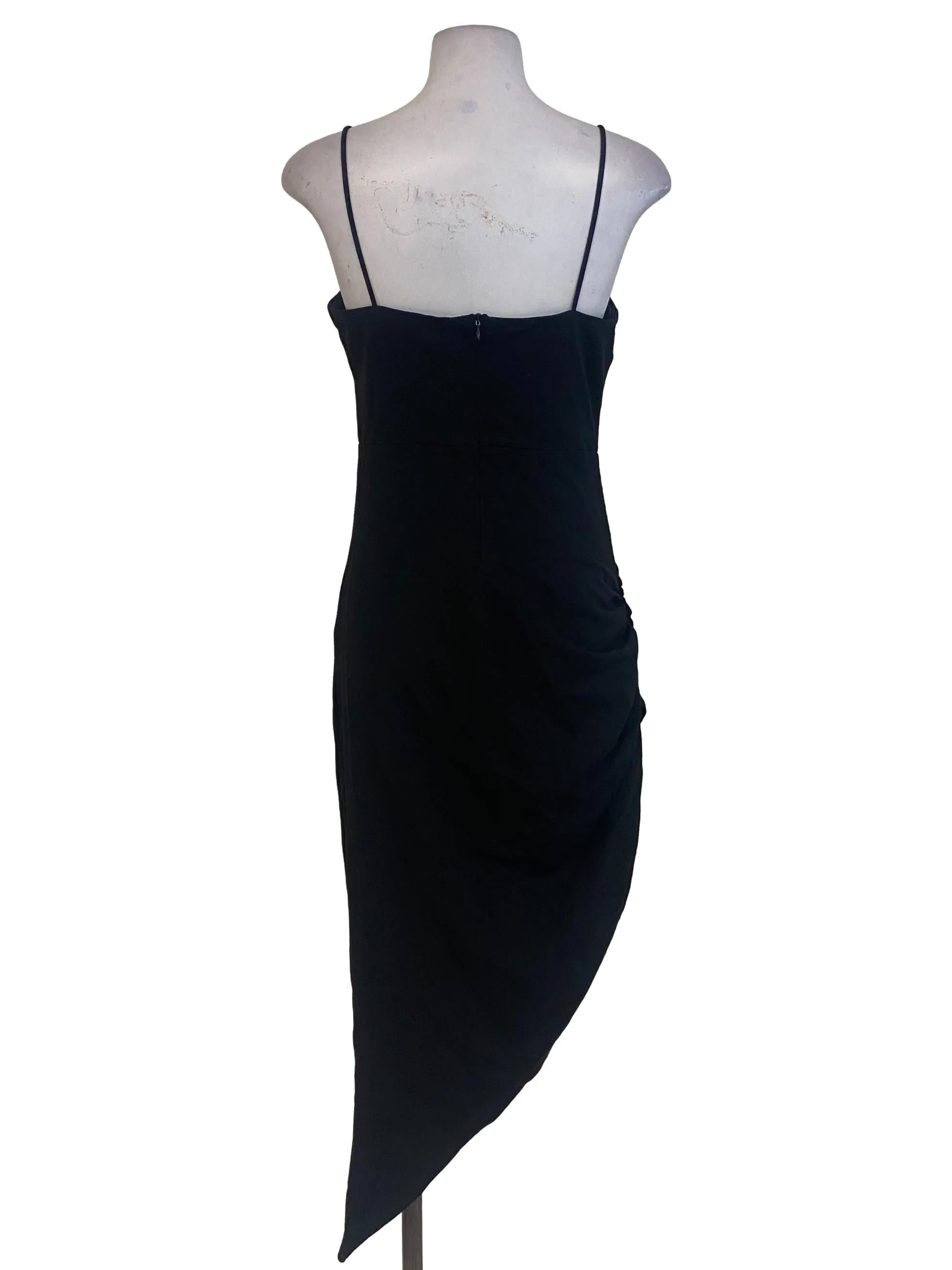 Black Plain Slip Dress