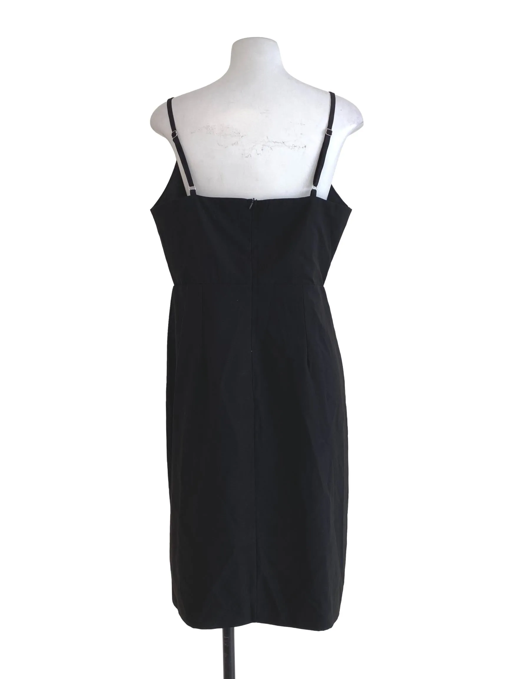 Black Plain Slip Dress