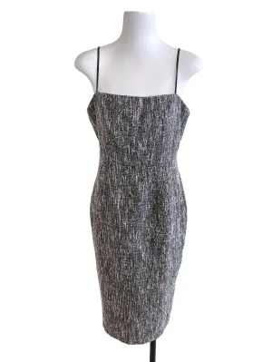 Black Tweed Slip Dress