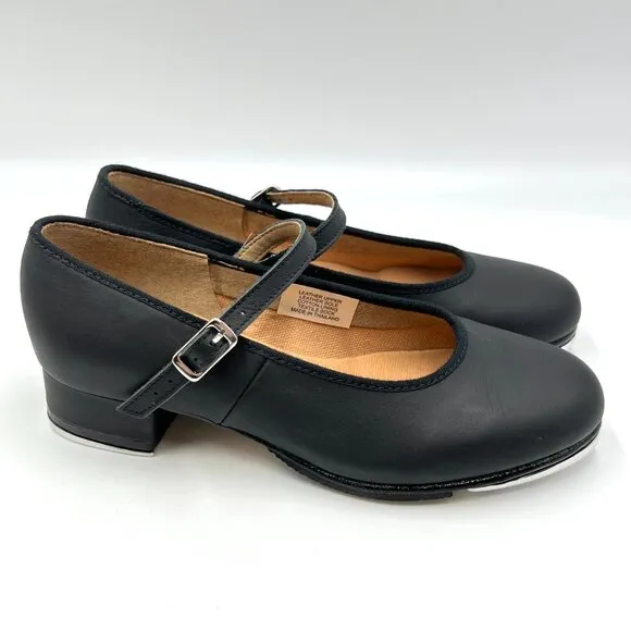 Bloch Big Girls 4 Tap Dance Shoes Tap-On Leather Mary Jane Strap Techno S0302L