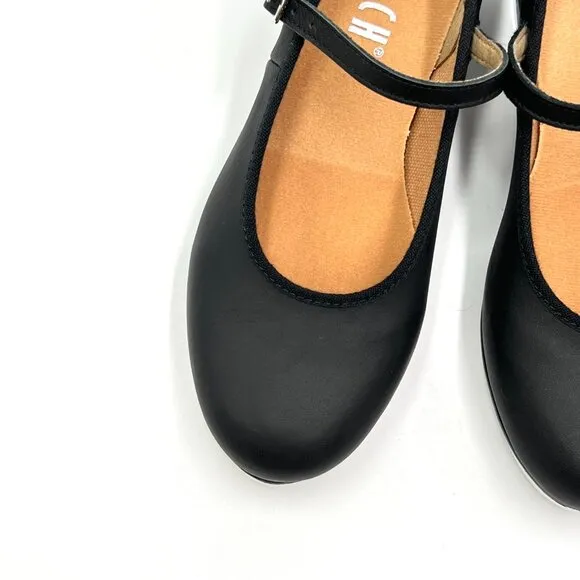 Bloch Big Girls 4 Tap Dance Shoes Tap-On Leather Mary Jane Strap Techno S0302L