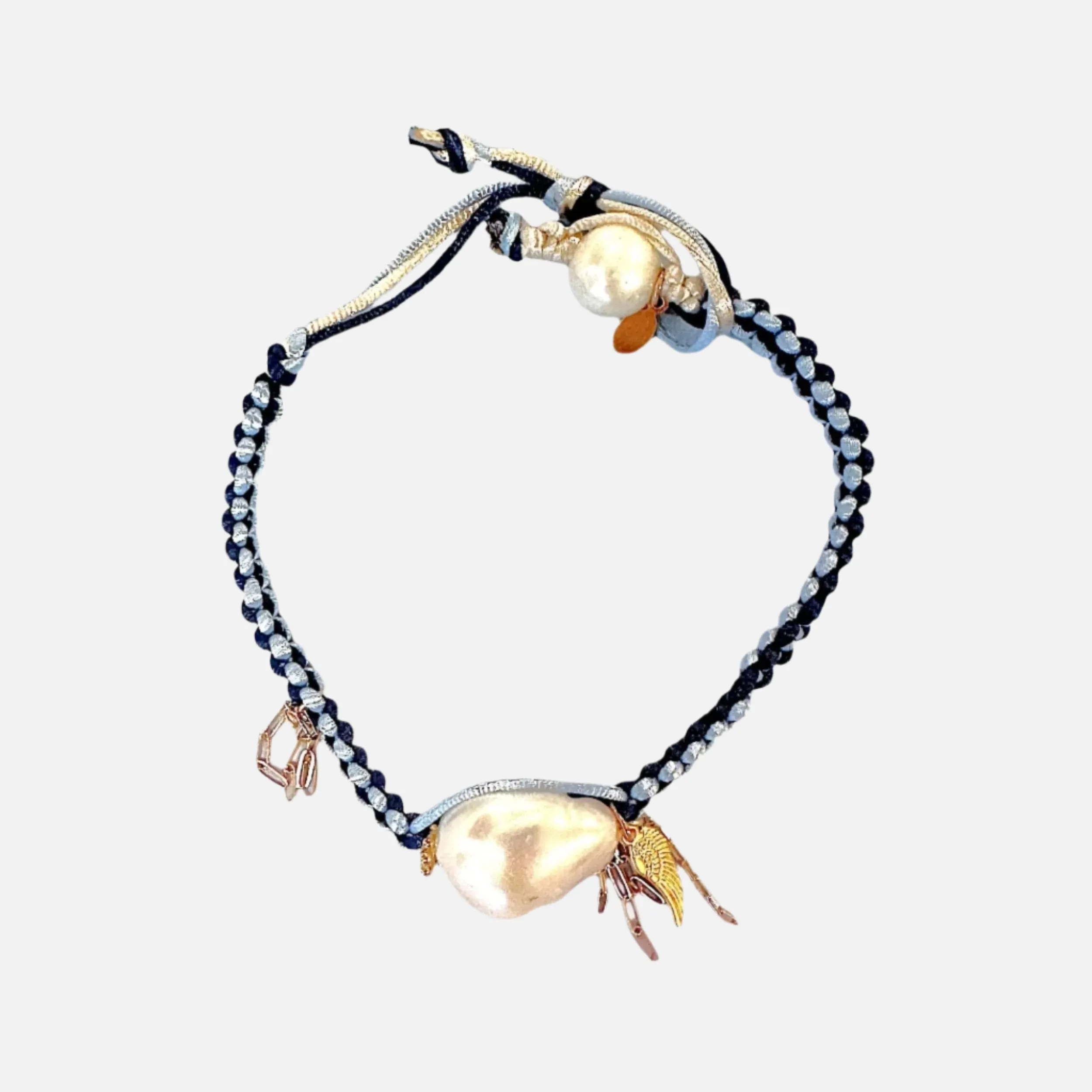 Blue Angel Silk Rocker Anklet