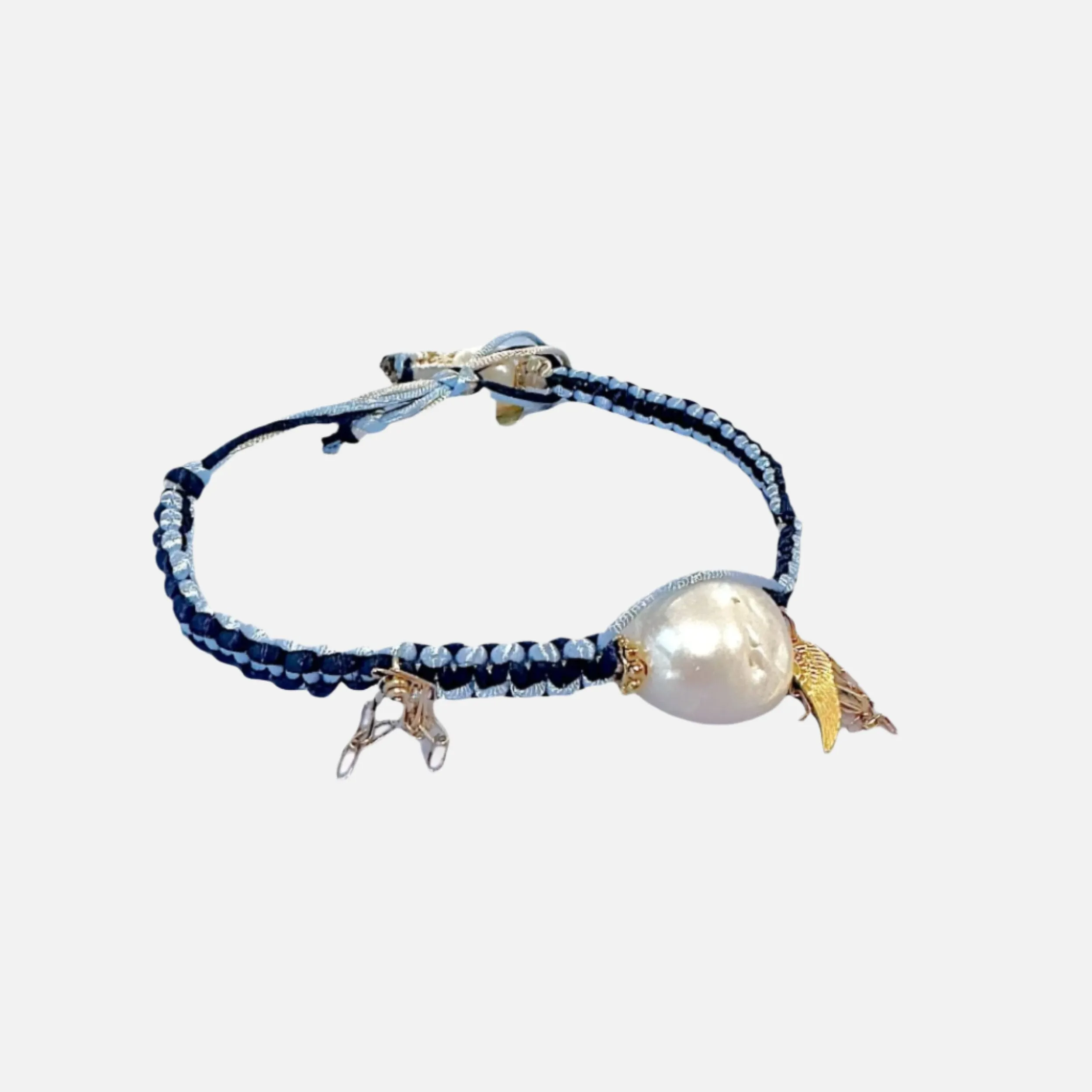 Blue Angel Silk Rocker Anklet