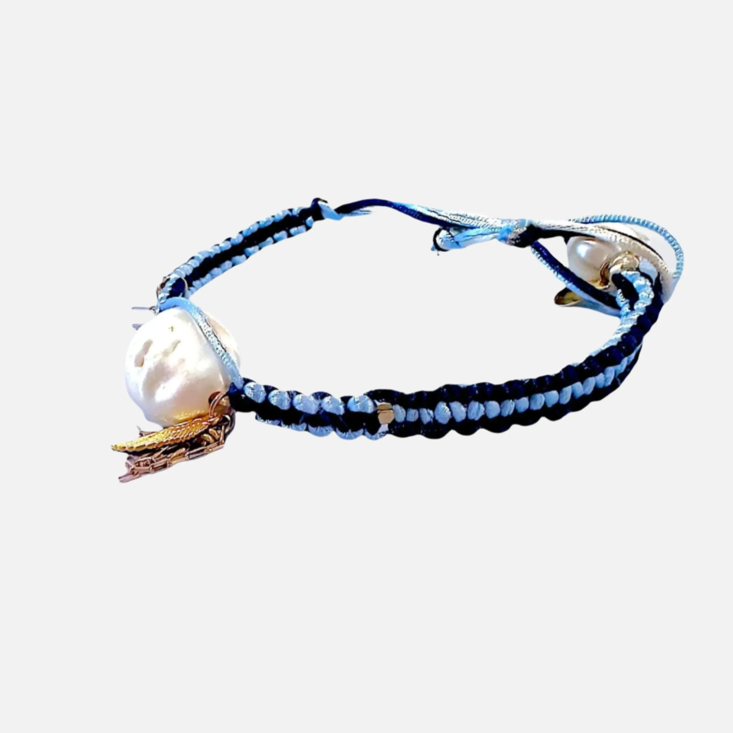 Blue Angel Silk Rocker Anklet