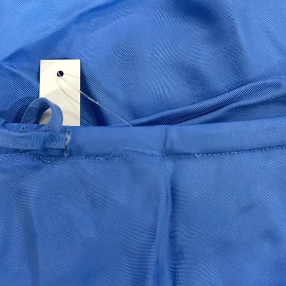 Blue Madewell Tie-Waist Maxi Slip Skirt in Cupro Blend  Blue