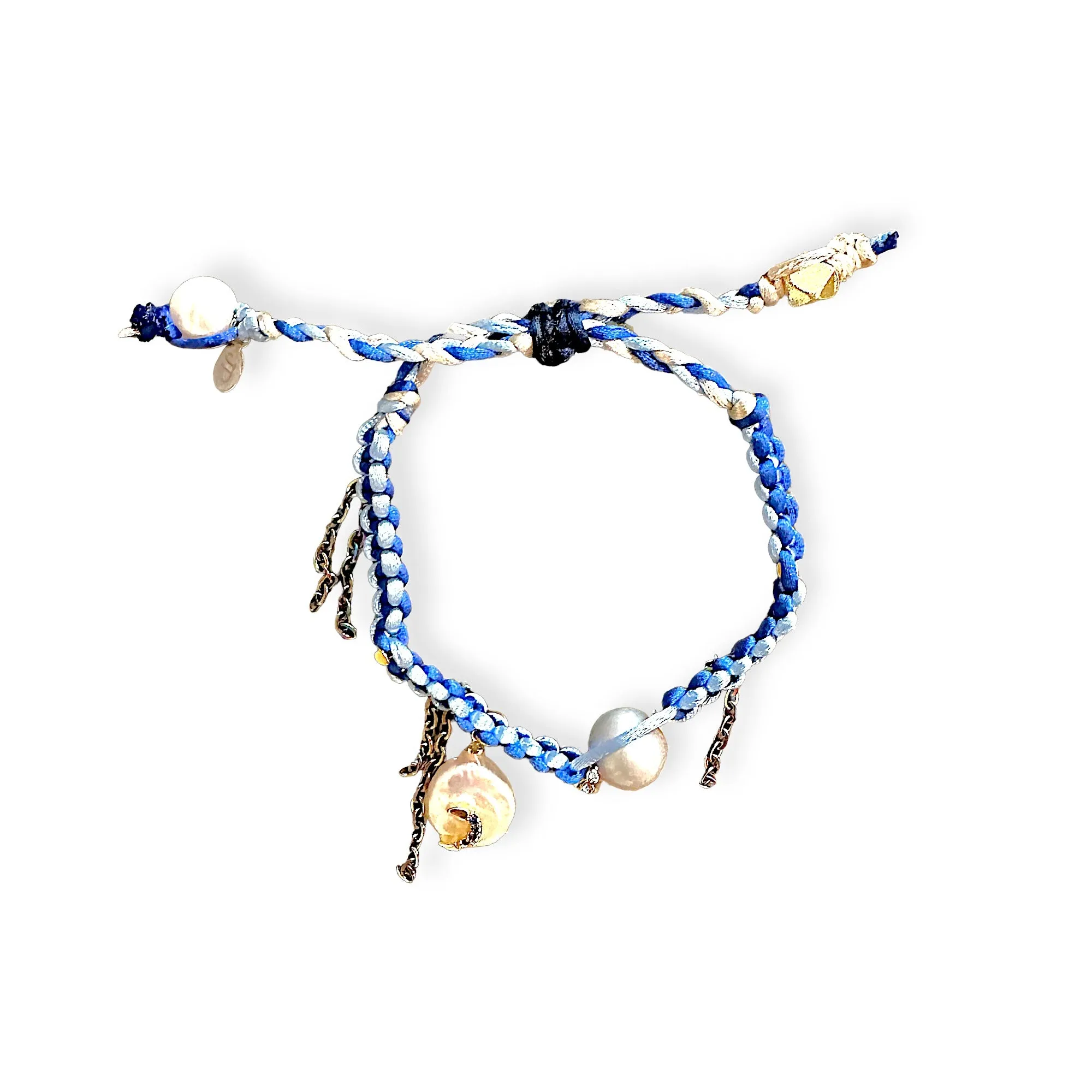 BLUE MOON SILK ROCKER BRACELET