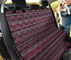 Boho Violet Stripes Auto Pet Seat Cover