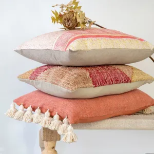 Bora Tassel Pillow - Coral