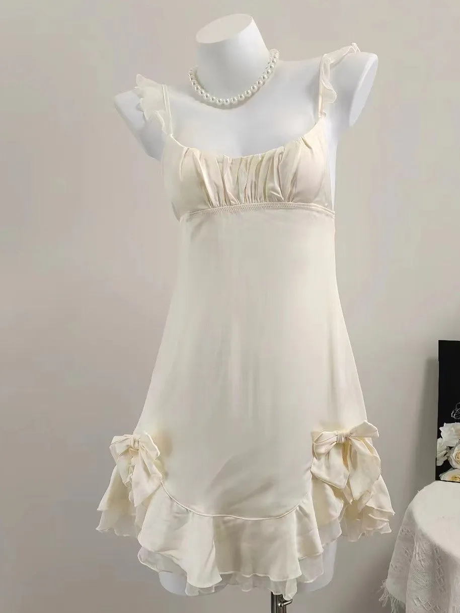 Bowknot Slits Slip