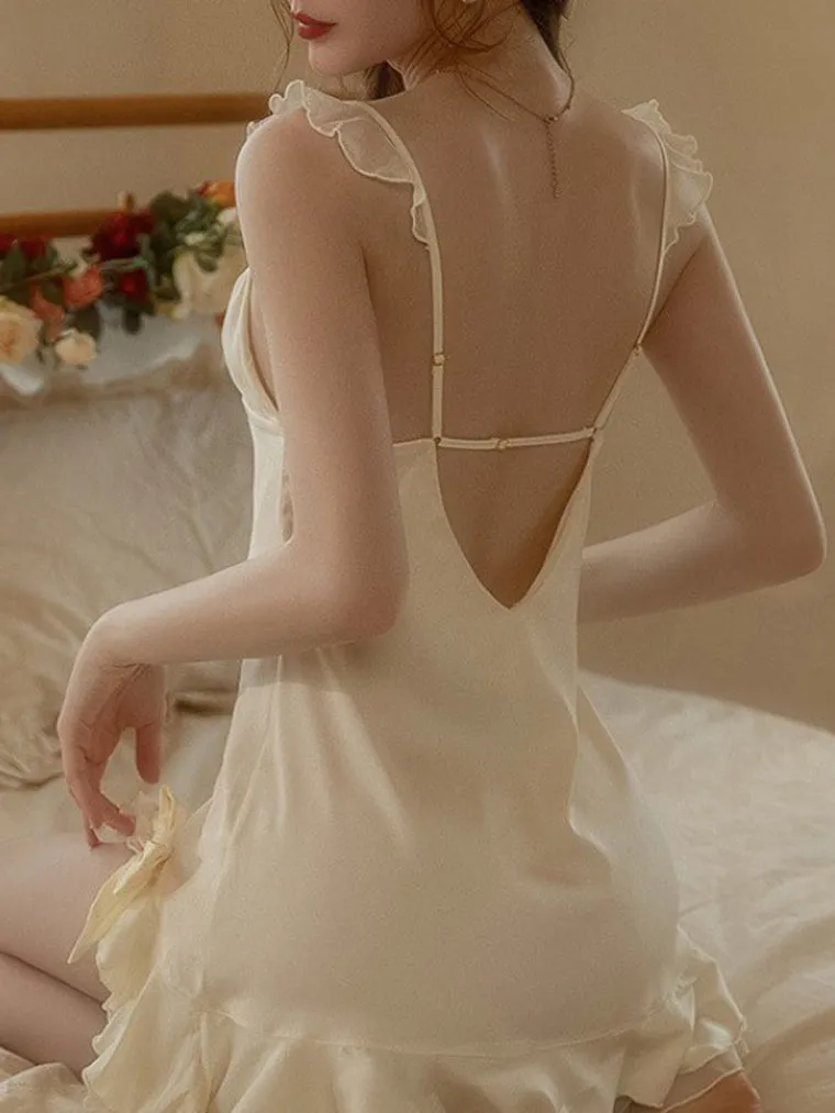 Bowknot Slits Slip