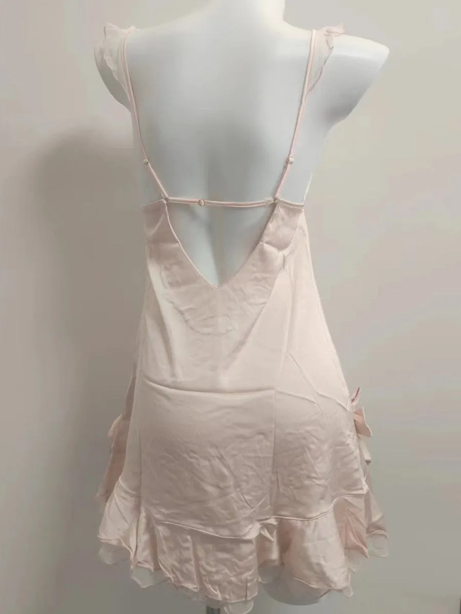 Bowknot Slits Slip