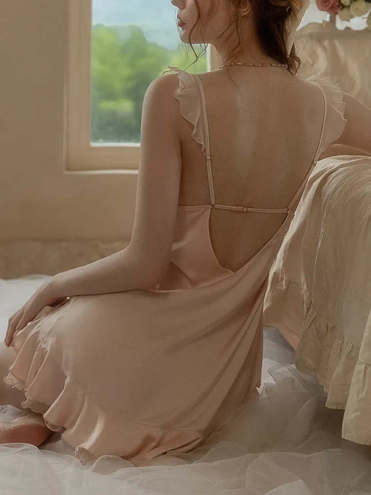 Bowknot Slits Slip