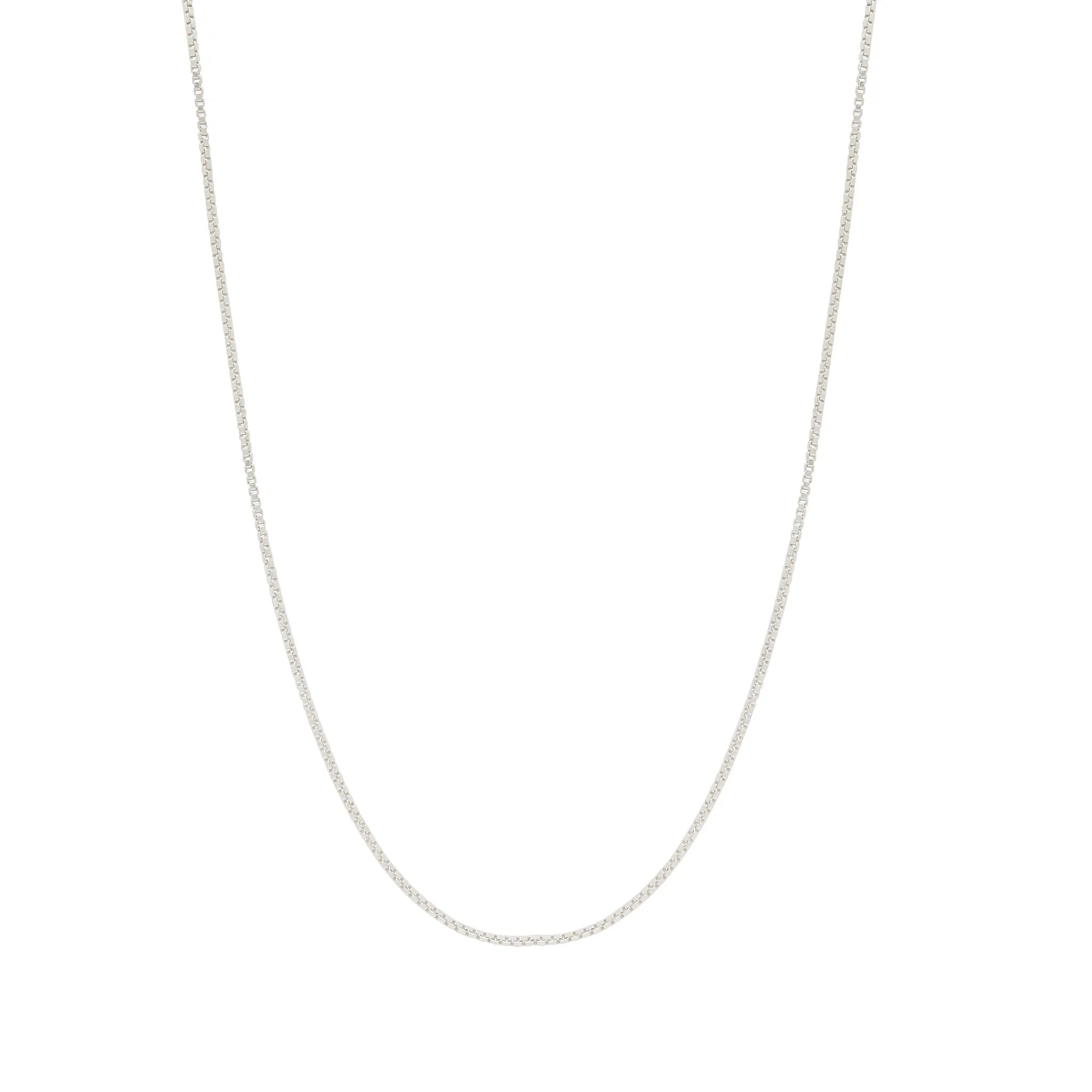 Box Chain Necklace - Sterling Silver