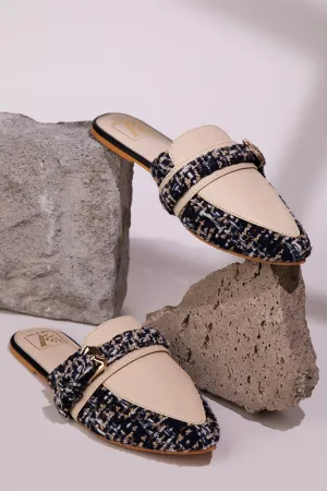 Buckle it Blue Mules