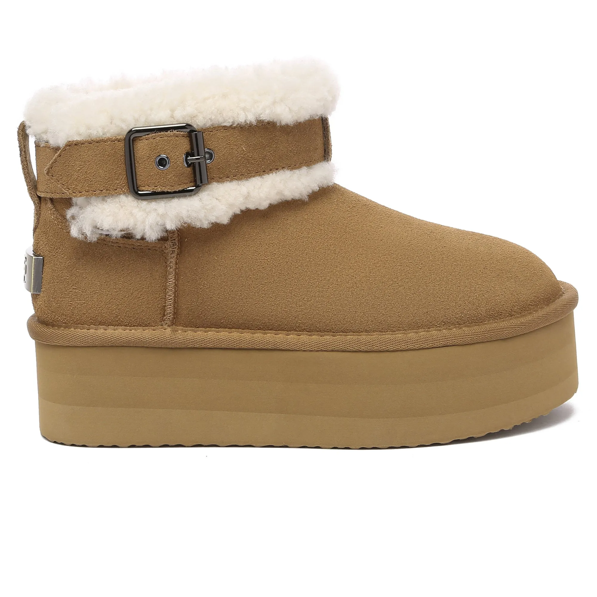 Buckle Strap Platform Boots