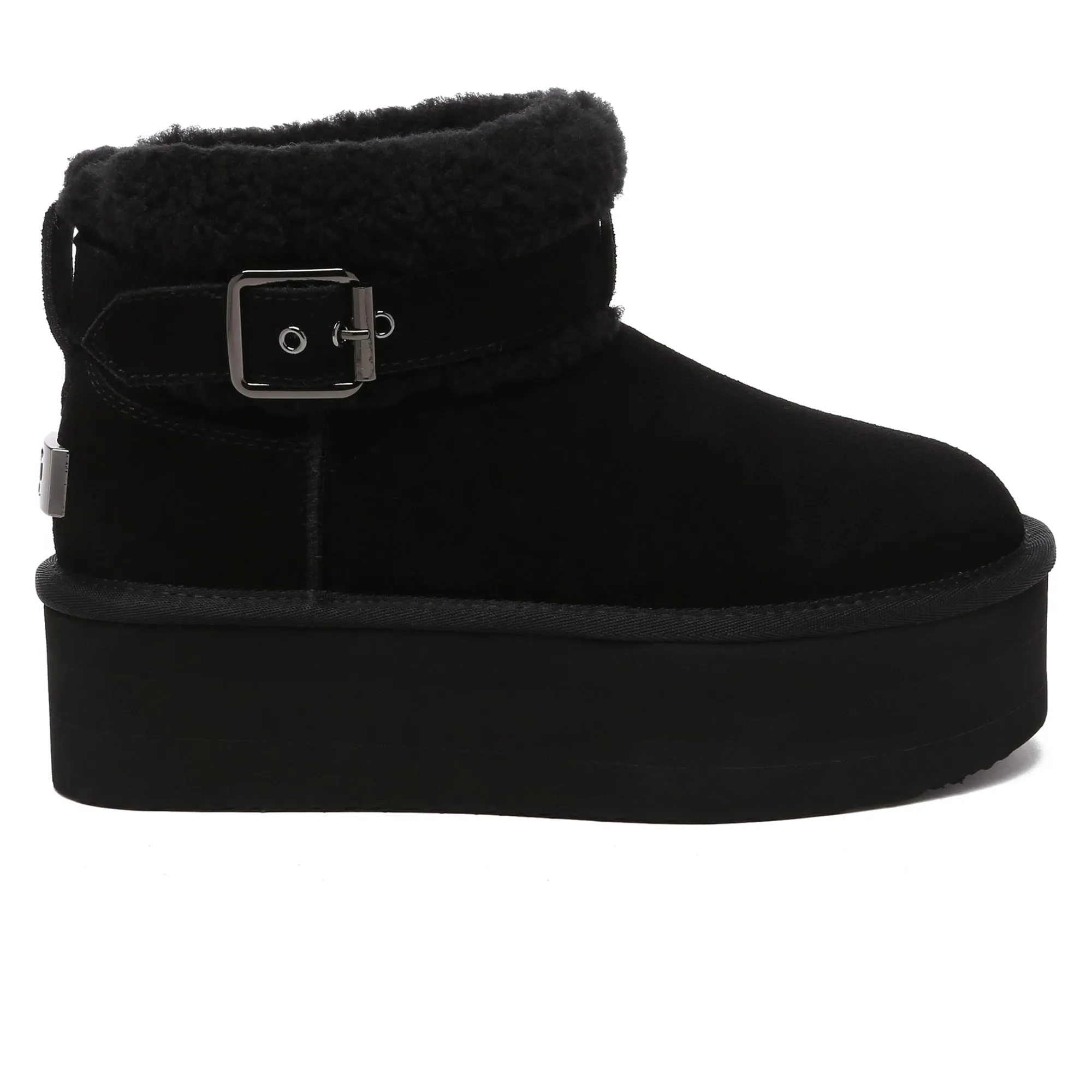 Buckle Strap Platform Boots