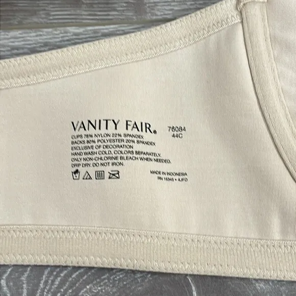 Bundle of 3 Vanity Fair Beauty Back Full Figure Underwire Minimizer Bras 44C
