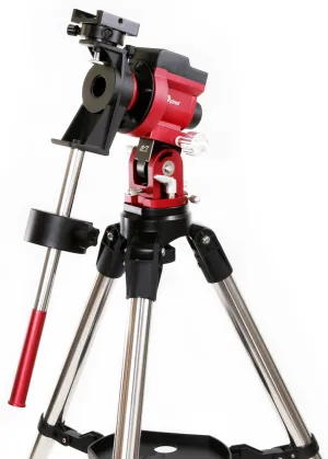 BUNDLE: William Optics High Latitude WO Vixen Style Base Mount with Extension Bar for iOptron Skyguider Pro - YG-IO-SG01H-RD-P