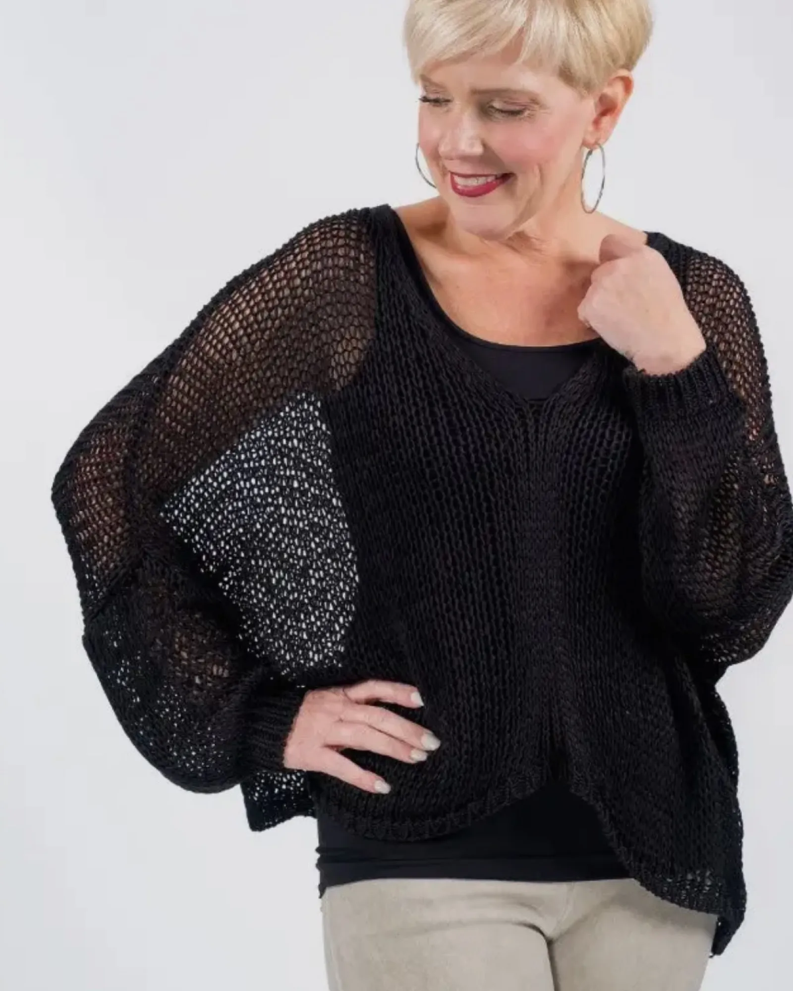 Butterfly Open Knit Topper
