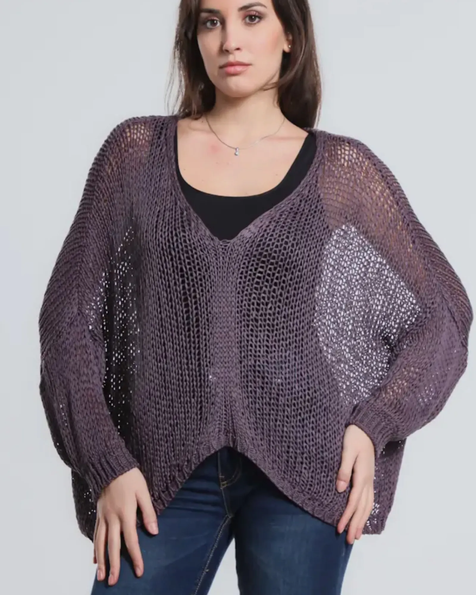 Butterfly Open Knit Topper