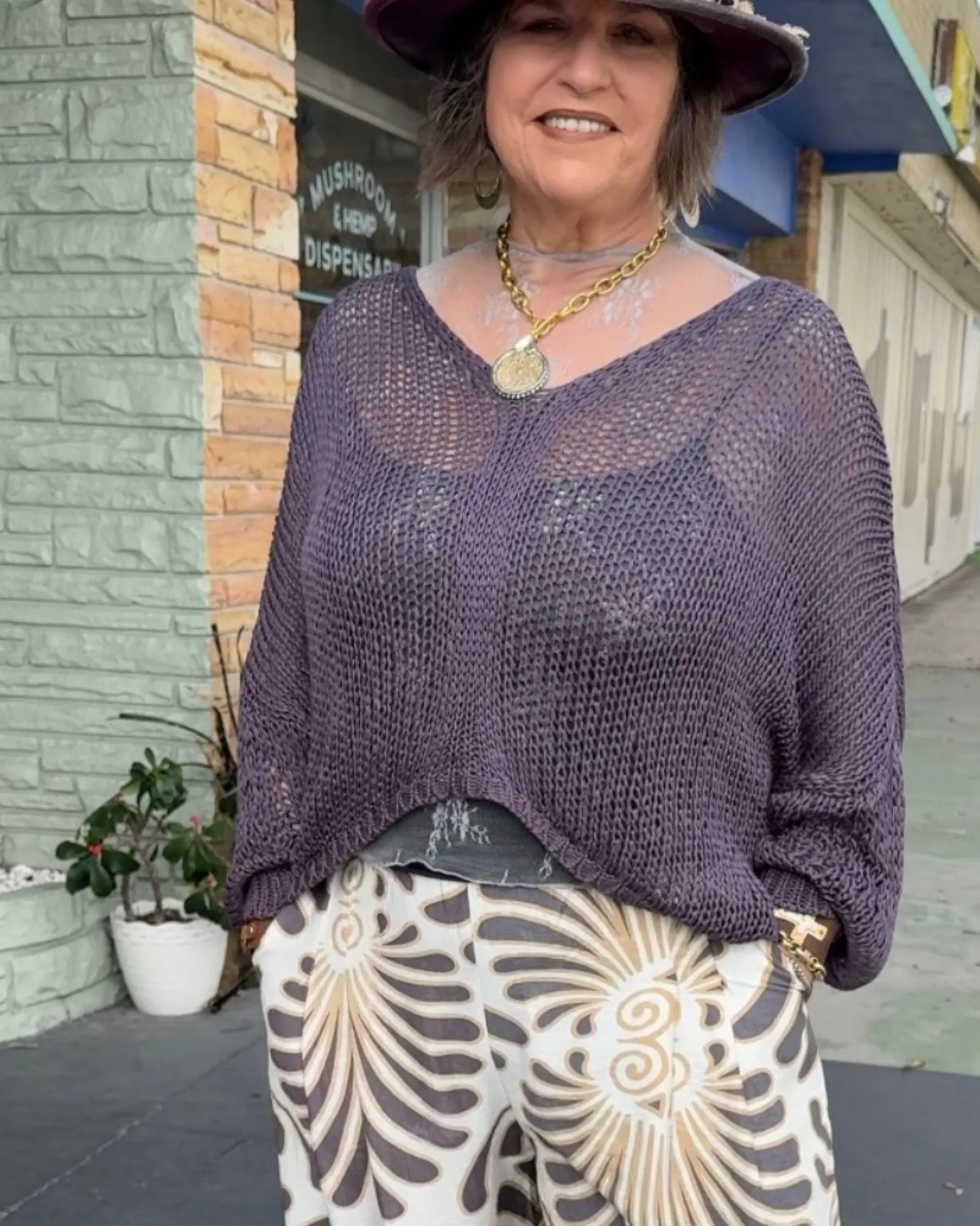 Butterfly Open Knit Topper