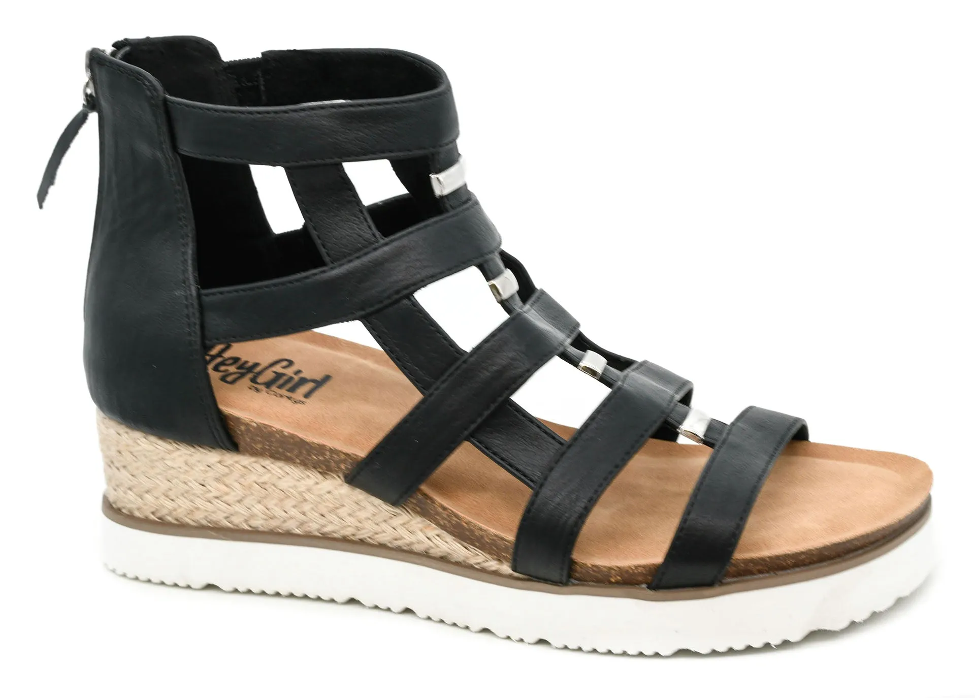 Caged Animal Corkys Sandal - Black