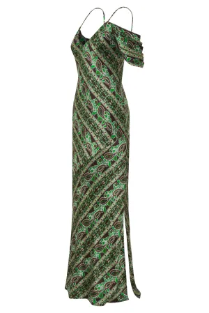 Capri Noa Long Slip Dress Dark Chocolate*