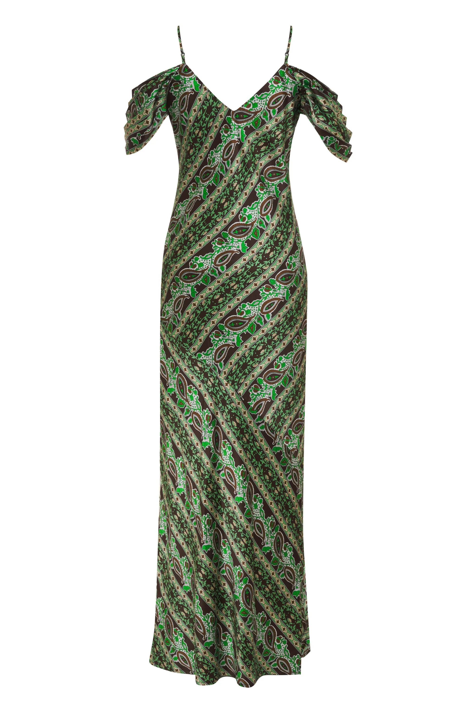 Capri Noa Long Slip Dress Dark Chocolate*