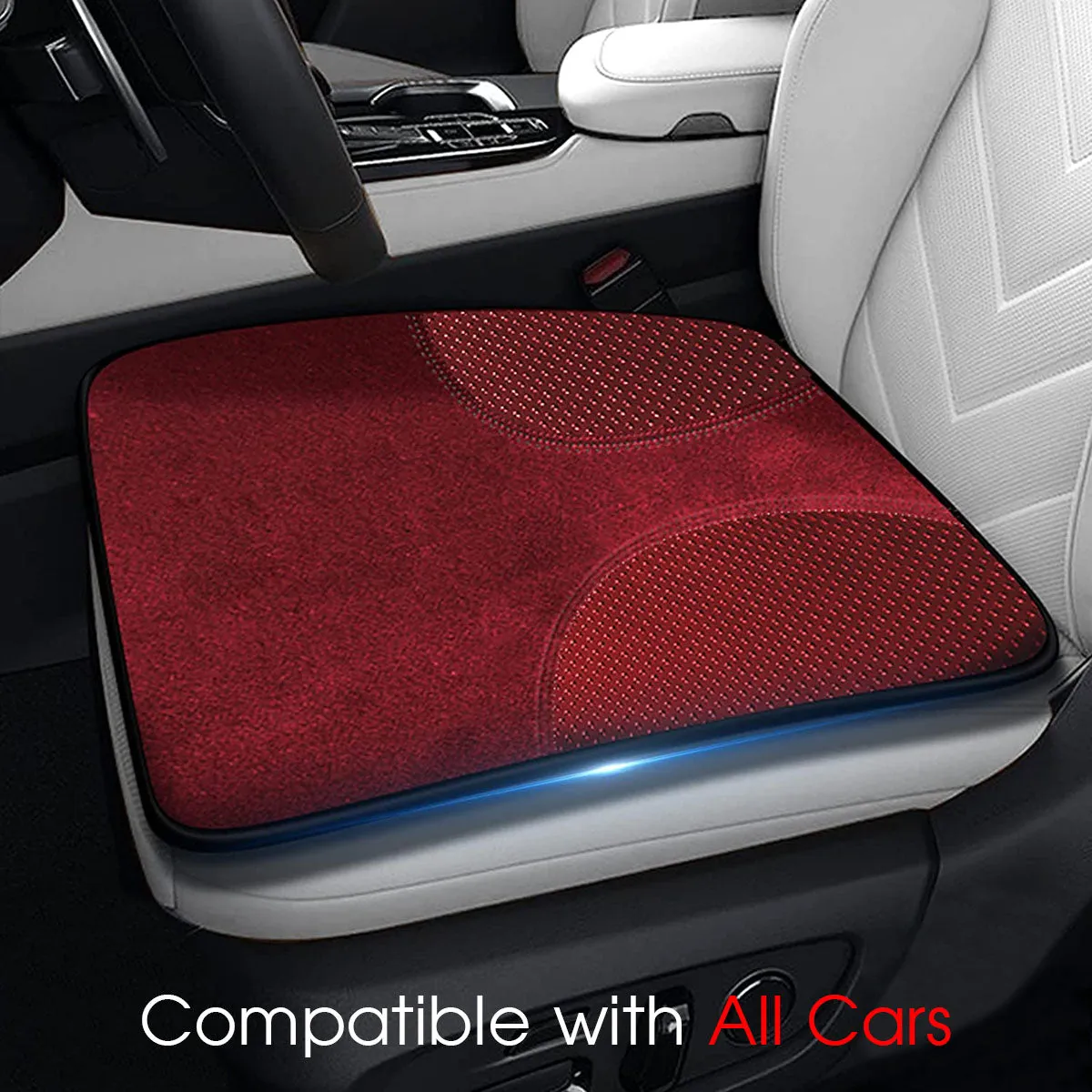 Car Seat Cushion, Custom Fit For Your Cars, Double Sided Seat Cushion, Breathable Suede   Ice Silk Car Seat Cushion, Comfort Seat Covers Cushion IN19979