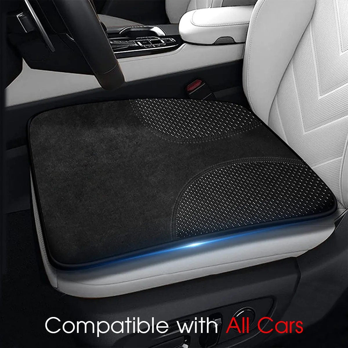 Car Seat Cushion, Custom Fit For Your Cars, Double Sided Seat Cushion, Breathable Suede   Ice Silk Car Seat Cushion, Comfort Seat Covers Cushion JE19979