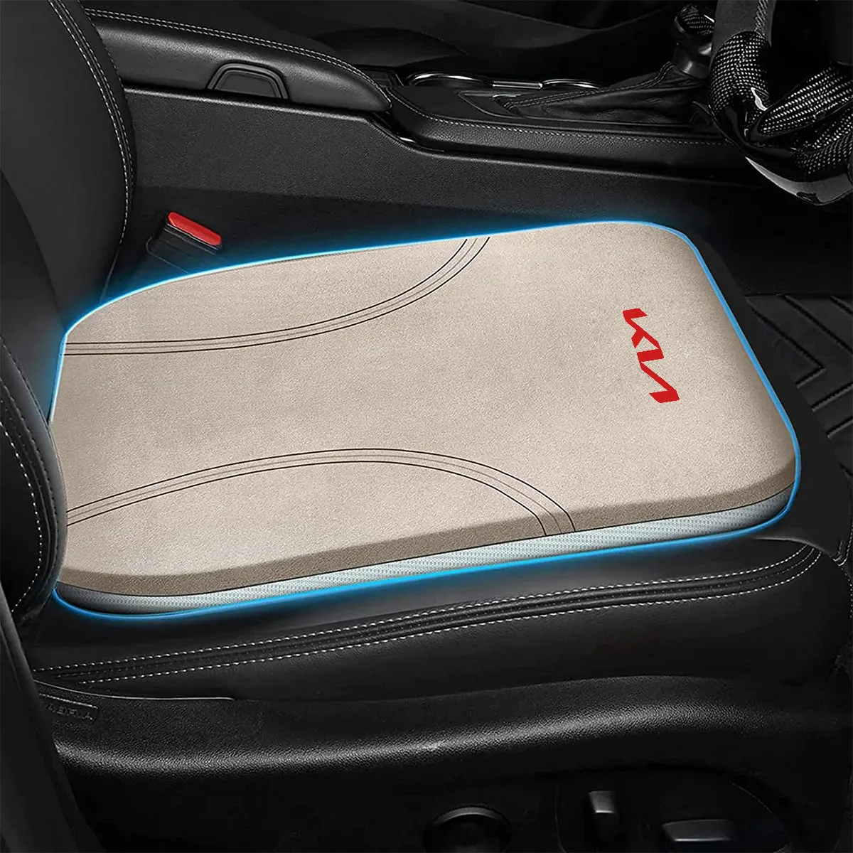 Car Seat Cushion, Custom Fit For Your Cars, Double Sided Seat Cushion, Breathable Suede   Ice Silk Car Seat Cushion, Comfort Seat Covers Cushion UE19979
