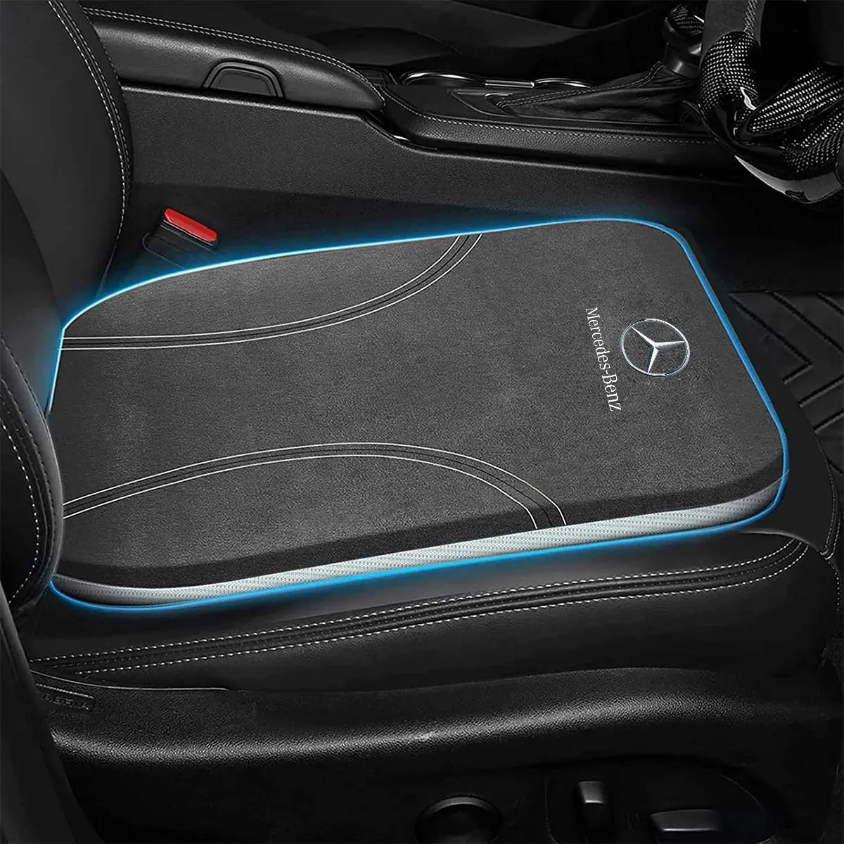 Car Seat Cushion, Custom Logo For Your Cars, Double Sided Seat Cushion, Breathable Suede   Ice Silk Car Seat Cushion, Comfort Seat Covers Cushion MB19979