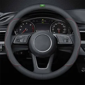 Car Steering Wheel Cover 2024 Update Version, Custom Fit For Your Cars, Premium Leather Car Steering Wheel Cover with Logo, Car Accessories LR18991