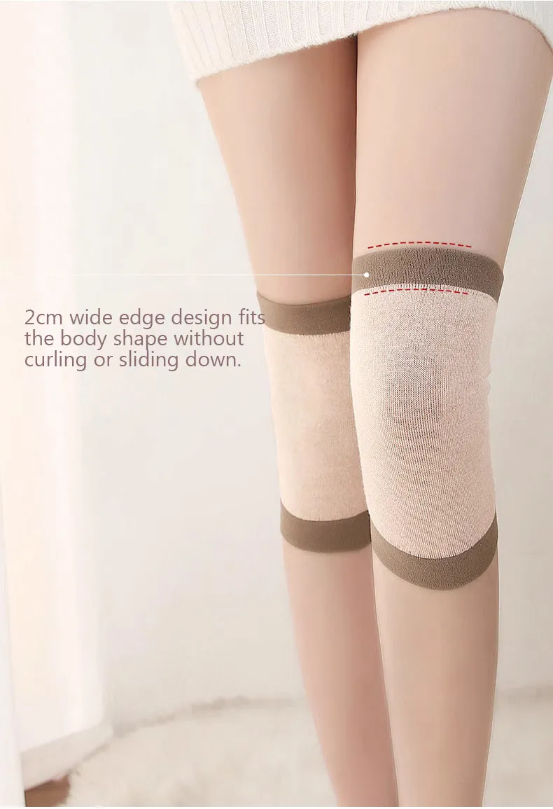Cashmere Knee Pads to Warm Knee Joints for Men and Women(Length: Long type 26cm)