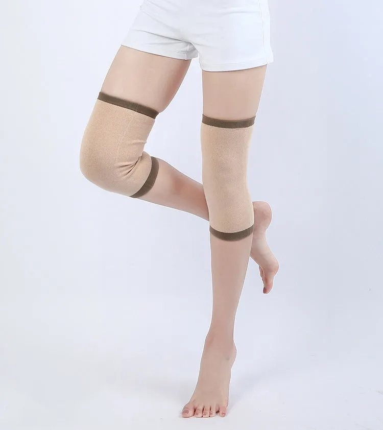 Cashmere Knee Pads to Warm Knee Joints for Men and Women(Length: Long type 26cm)